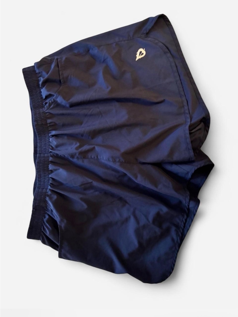 Women’s 3” Navy Athletic Running Shorts with Elastic Waistband